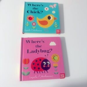 Nosy Crow Where's the Ladybug? & Where’s the Chick? Bundle By Ingela P Arrhenius